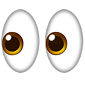emoji de olhos